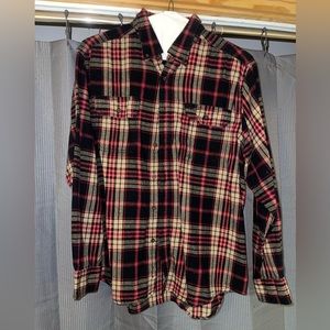 Red Button Down Flannel